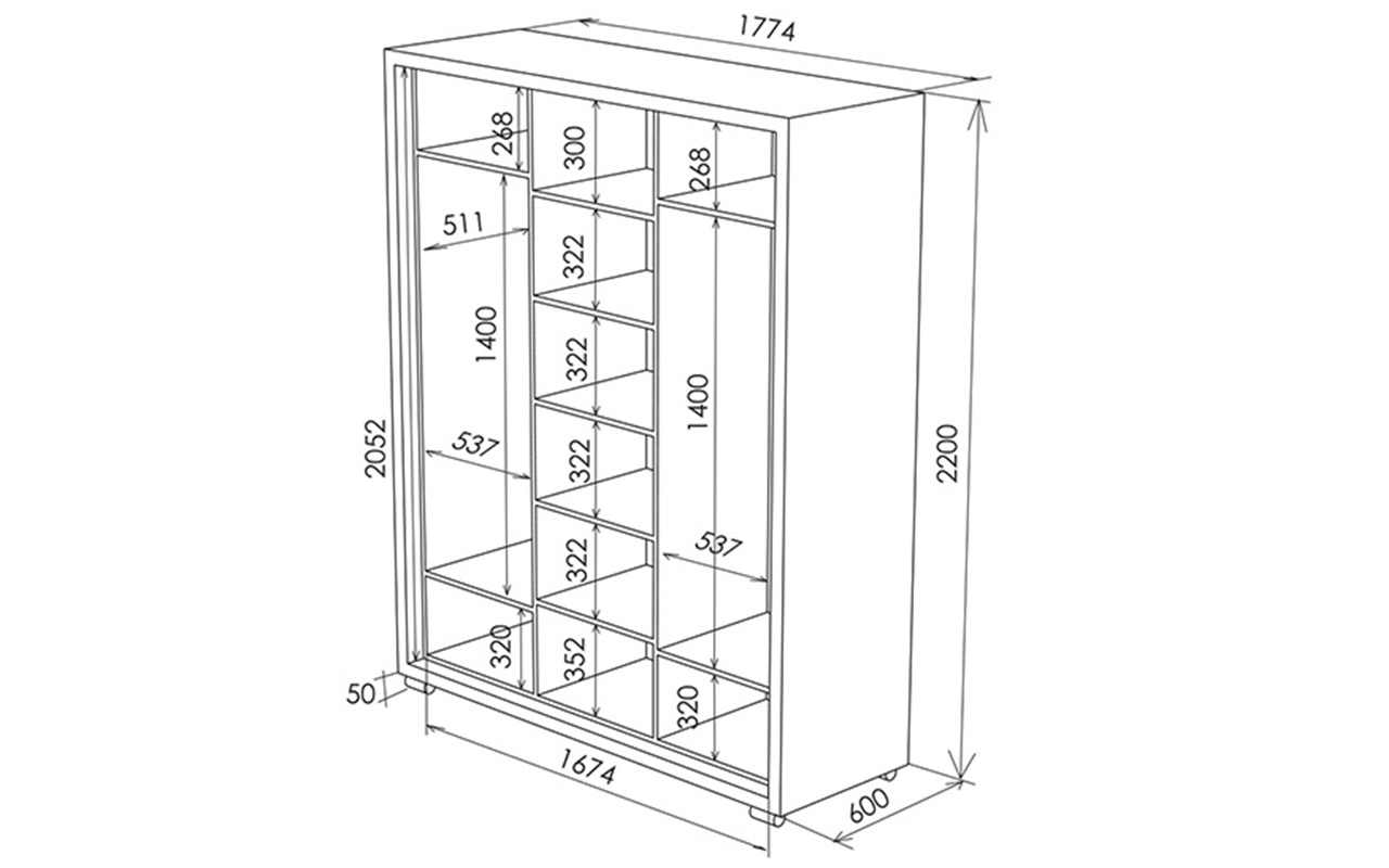 Орматек Orma Soft 2 3х дв (1 зеркало) фото 5
