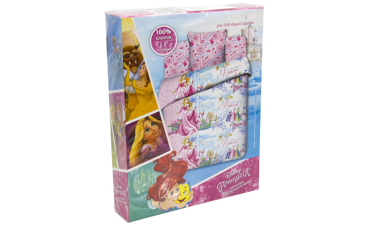 фото: Детское Постельное Белье Sontery by Askona Дисней Замок Авроры диаметр 1,5 сп см
