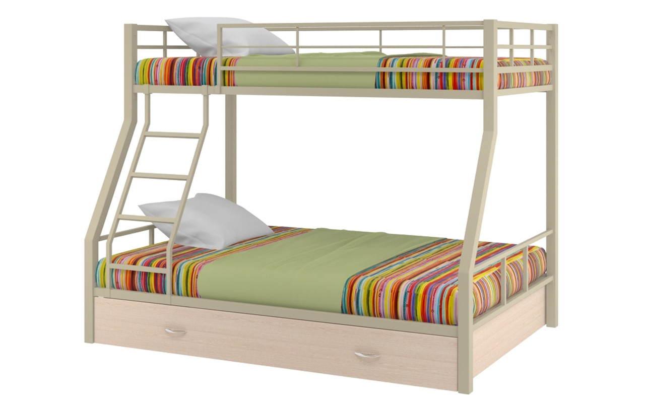 Детские двухъярусные кровати в интерьере. Примеры дизайн-проектов.