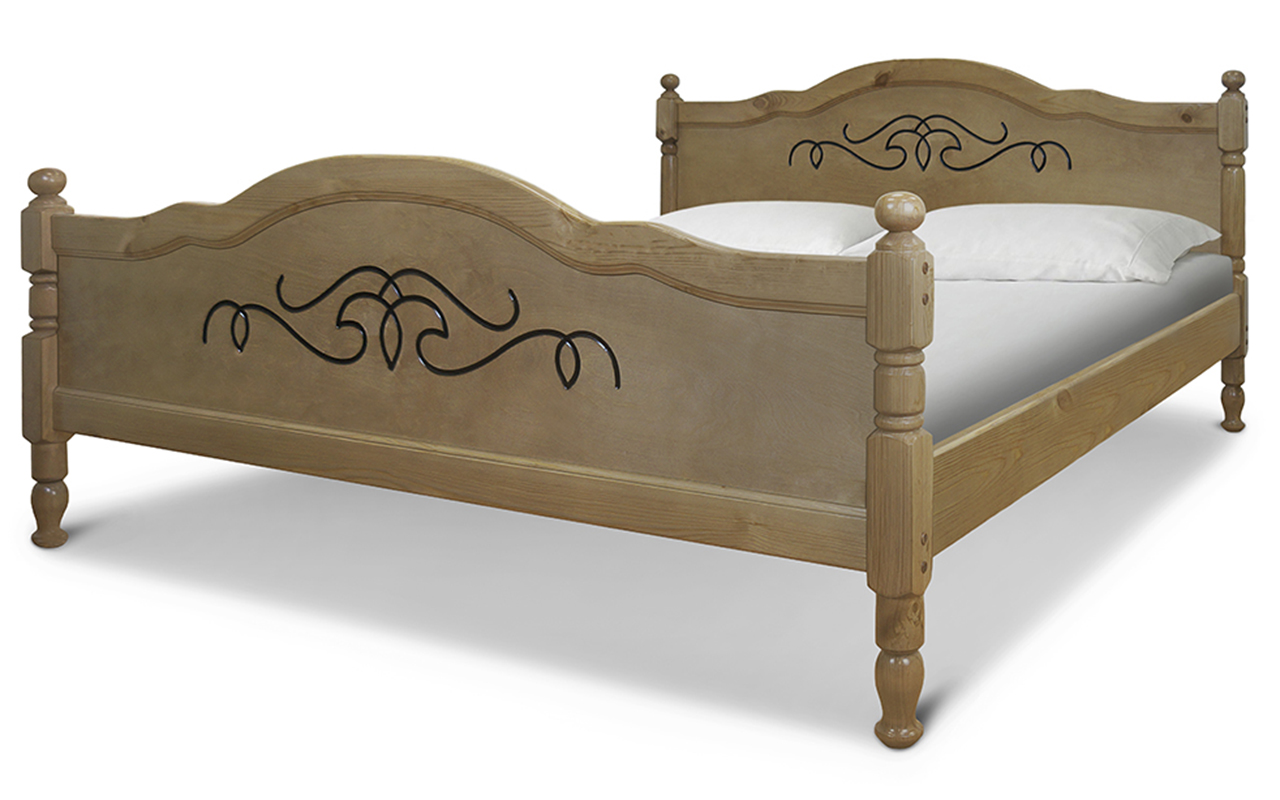 фото: Кровать ВМК-Шале Деревянные Скандинавия 120x190 см